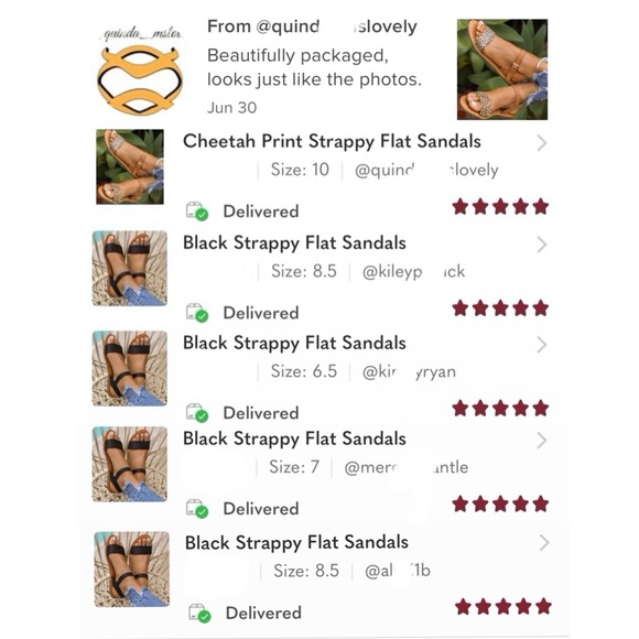 Cheetah Print Strappy Flat Sandals - Picture 8 of 9